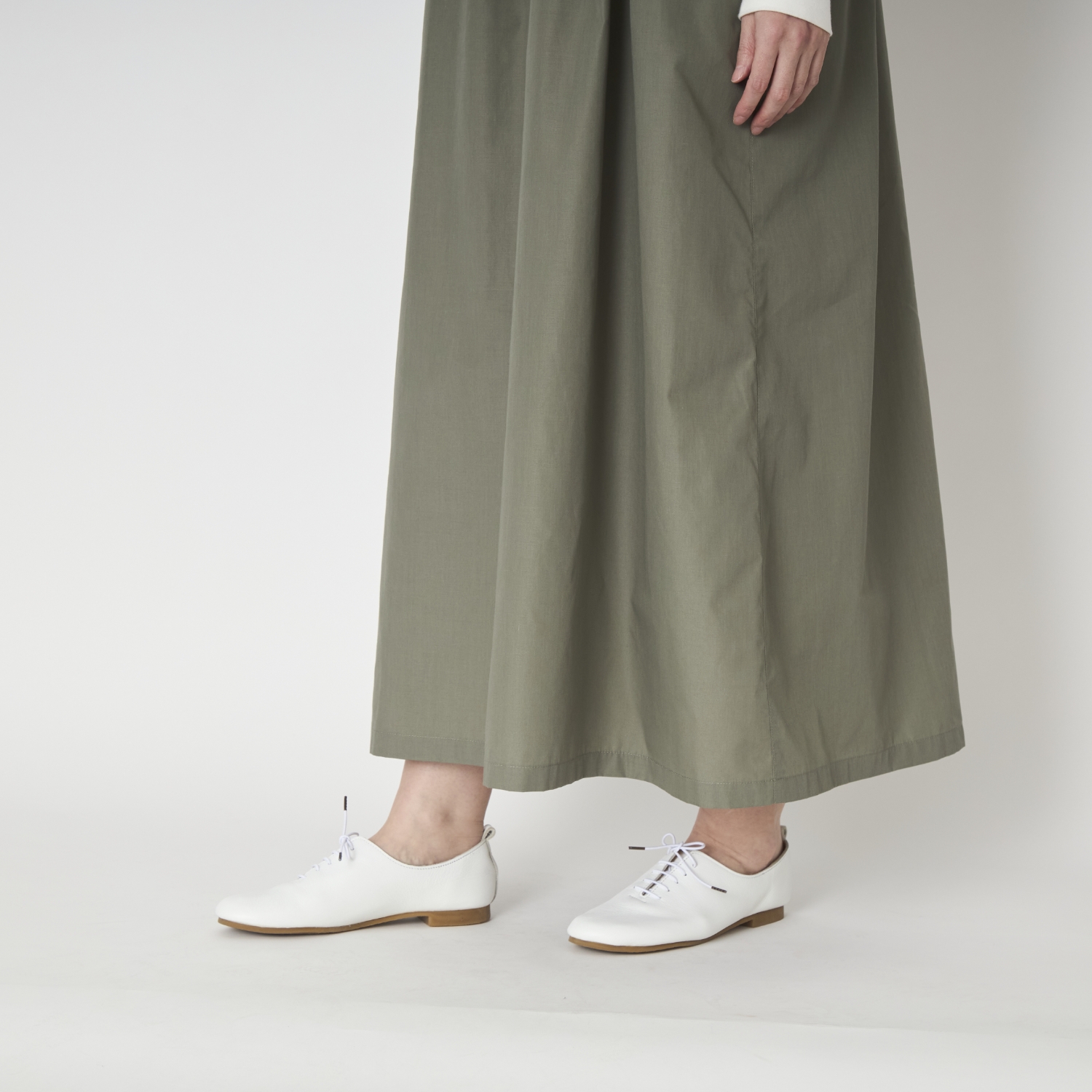 vent blanc/ブロードデザインジャンパースカ―ト